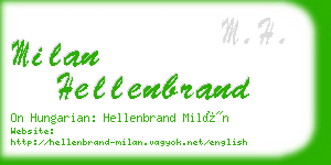 milan hellenbrand business card
